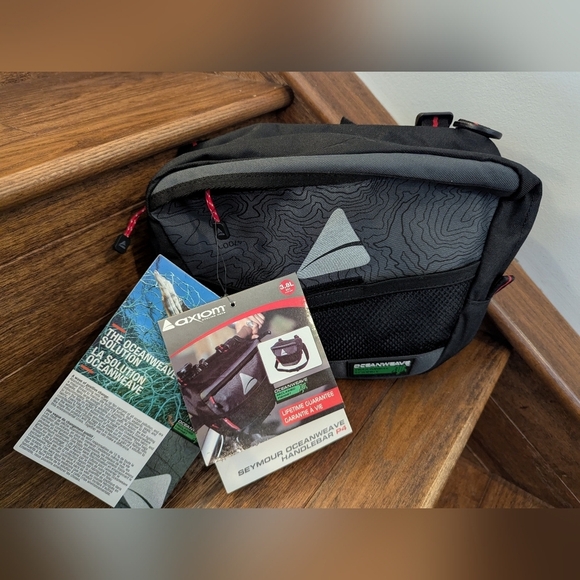 Axiom  Cycling Gear Seymour Oceanweave P4 Bicycle Handlebar Bag NWT - Picture 8 of 10